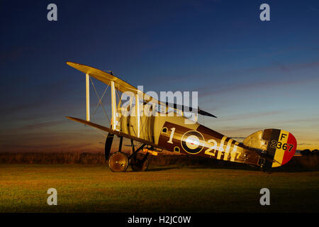 Sopwith Snipe Replica F2367 a Stow Maries, Essex, Foto Stock