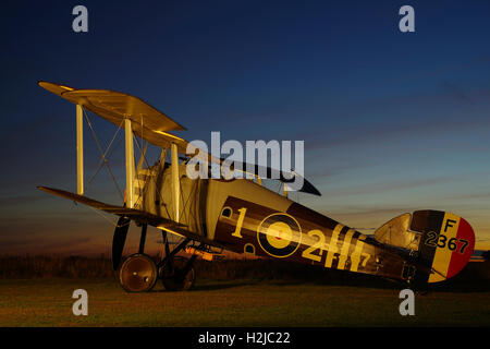 Sopwith Snipe Replica F2367 a Stow Maries, Essex, Foto Stock