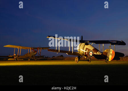 Sopwith Snipe Replica F2367 a Stow Maries, Essex, Foto Stock