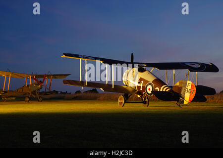 Sopwith Snipe Replica F2367 a Stow Maries, Essex, Foto Stock