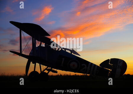 Sopwith Snipe Replica F2367 a Stow Maries, Essex, Foto Stock