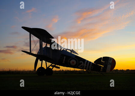 Sopwith Snipe Replica F2367 a Stow Maries, Essex, Foto Stock