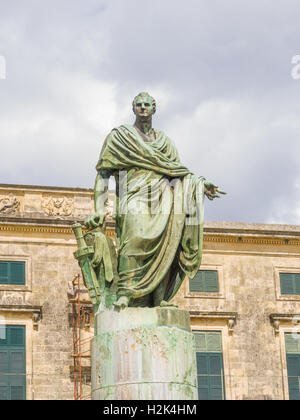 Il museo di arte asiatica in Piazza Esplanada all'isola di Corfu Grecia Foto Stock