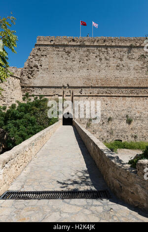 Il castello di Kyrenia, la parte settentrionale di Cipro Foto Stock