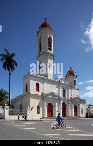 Catedral de la Purisima Concepcion al Parque Jose Marti, la cattedrale, il centro storico di Cienfuegos Cienfuegos, Provincia, Cuba Foto Stock