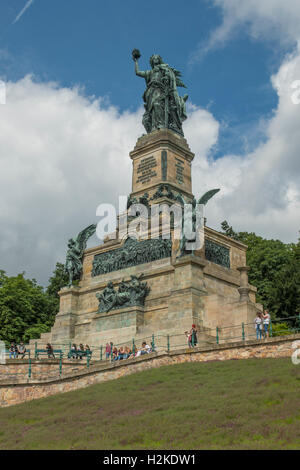 Germania statua, Niederwalddenkmal, Rudesheim, Germania Foto Stock