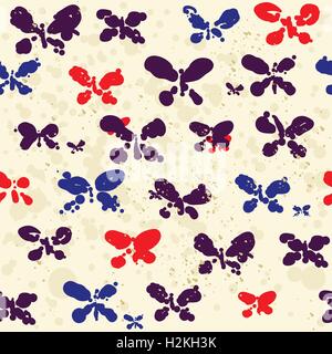 Astratto modello di farfalle Illustrazione Vettoriale