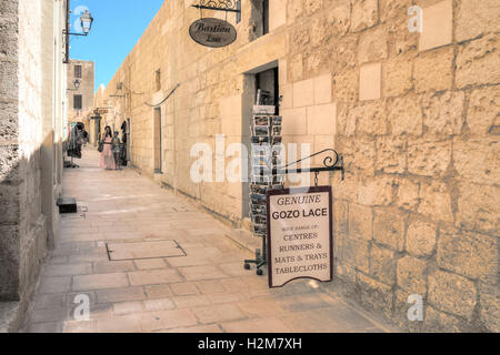 All'interno della Cittadella di Victoria a Gozo, Malta Foto Stock