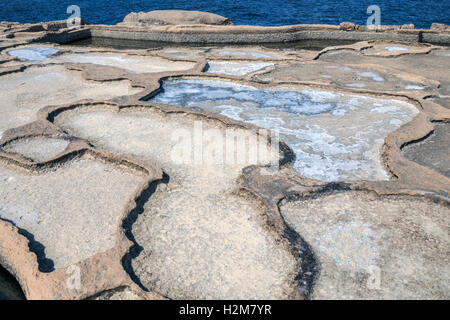 Xwejni Bay, Zebbug, Marsalforn, Gozo, Malta Foto Stock