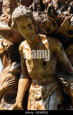 Sculture di ulivi da Gianfranco Timossi Foto Stock