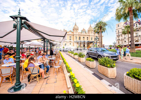 Il Cafe de Paris a Monaco Foto Stock