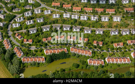 Fotografia aerea, Centerparc brook Medebach, fotografia aerea di Medebach brook, di alto livello di sow paese, Renania settentrionale-Vestfalia, Foto Stock