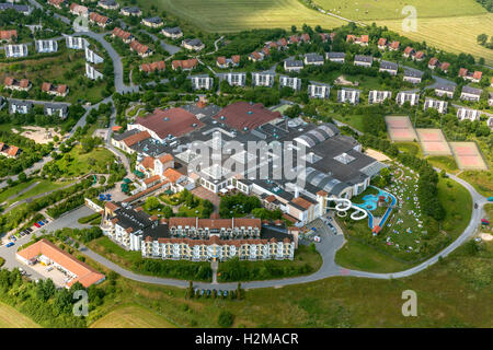 Fotografia aerea, Centerparc brook Medebach, fotografia aerea di Medebach brook, di alto livello di sow paese, Renania settentrionale-Vestfalia, Foto Stock