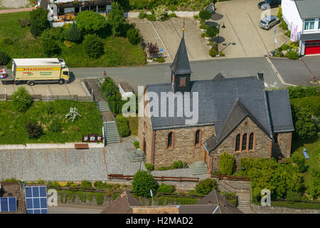 Fotografia aerea, Centerparc brook Medebach, fotografia aerea di Medebach brook, di alto livello di sow paese, Renania settentrionale-Vestfalia, Foto Stock