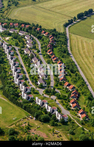 Fotografia aerea, Centerparc brook Medebach, fotografia aerea di Medebach brook, di alto livello di sow paese, Soester Börde, Foto Stock