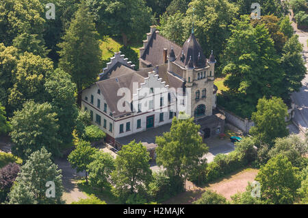 Fotografia aerea, casa di Dassel, Allagen, fotografia aerea di Warstein, Sauerland Renania settentrionale-Vestfalia Germania, ANTENNA IN EUROPA Foto Stock