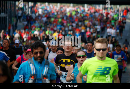 Impressionen - Berlin-Marathon, 25. Settembre 2016, Berlino. Foto Stock