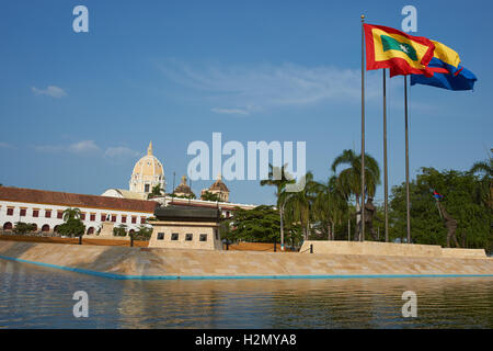 Parque de la Marina in Cartagena de Indias Foto Stock