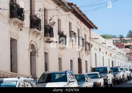 Scena di strada in Sucre, Bolivia Foto Stock