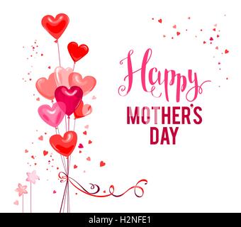 Felice Festa della mamma Illustrazione Vettoriale