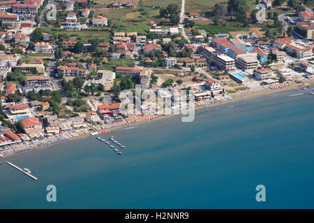 Vista aerea sull isola di Zacinto Grecia - Laganas Foto Stock