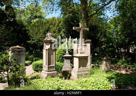 Alter Friedhof cimitero, Bonn, Renania, Renania settentrionale-Vestfalia Foto Stock