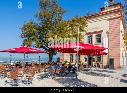 Cafe in Festung Ehrenbreitstein (fortezza Ehrenbreitstein), Coblenza, Renania-Palatinato, Germania Foto Stock