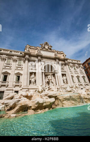 Vista a Fontana di Trevi a Roma, Italia Foto Stock