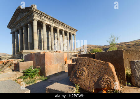 Tempietto ellenistico di Garni in Armenia. Foto Stock