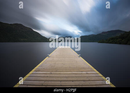 Aira Force jetty, ullswater, Lake District uk Foto Stock