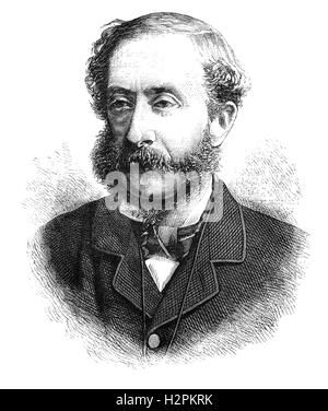 Henry Howard Molyneux Herbert, 4° Conte di Carnarvon (1831 - 1890), è stato un uomo politico britannico e un membro leader del partito conservatore. In 1867 ha introdotto il British North America Act, che ha conferito l'auto-governo sul Canada, ma in quello stesso anno ha rassegnato le dimissioni in segno di protesta contro la Benjamin Disraeli la riforma di legge a enfranchise delle classi lavoratrici. Foto Stock