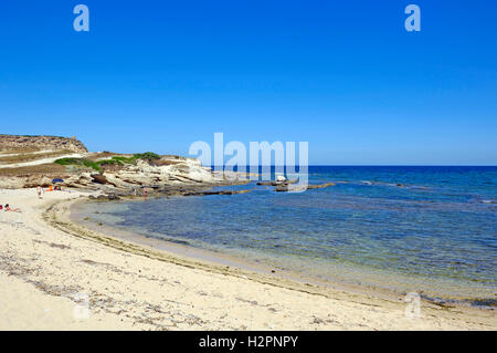 Spiaggia Sa Mesa Longa, Sardegna Italia, Europa Foto Stock