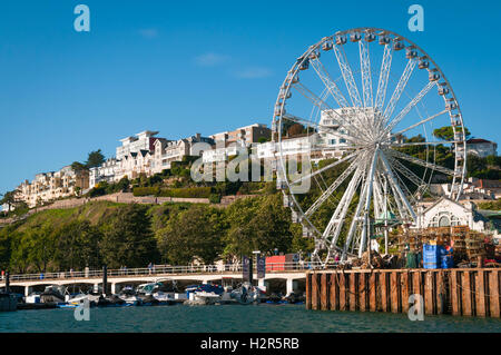 La ruota di Torquay dal porto. 25 Settembre 2016 Foto Stock
