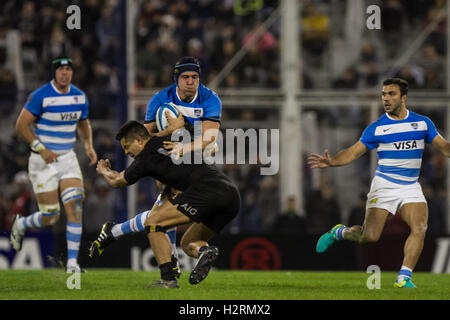 Buenos Airies, Argentina. 01 ott 2016. Partita internazionale durante il campionato di rugby tra Argentina contro la Nuova Zelanda a Estadio Jose Amalfitani, sabato 1 ottobre, 2016 a Buenos Aires, Argentina. Credito: Azione Sport Plus/Alamy Live News Foto Stock