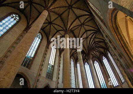 Soffitto a volte di Les Giacobini, Toulouse Haute Garonne, Francia, Europa Foto Stock