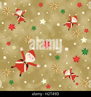 Golden Natale sfondo a tema Illustrazione Vettoriale