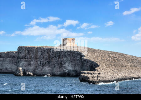 Torre di Comino, Comino, Gozo, Malta Foto Stock