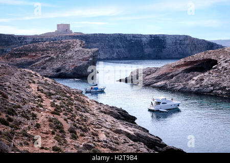 Torre di Comino, Comino, Gozo, Malta Foto Stock