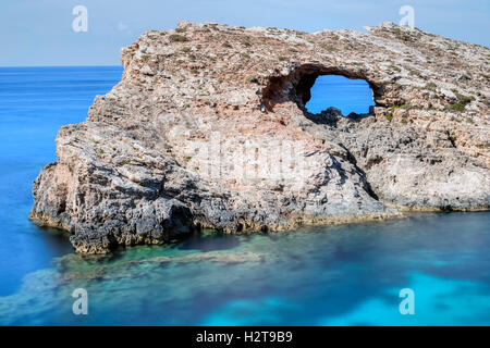 Blue Lagoon, Comino, Gozo, Malta Foto Stock