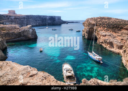 Torre di Comino, Comino, Gozo, Malta Foto Stock