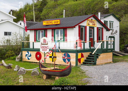 Il Vichingo Shop a Port au choix, Terranova e Labrador, Canada. Foto Stock