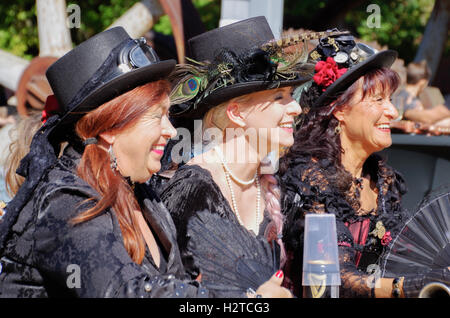 I partecipanti del anno 1900 Steampunk Convenzione di Lussemburgo, 2016 Foto Stock