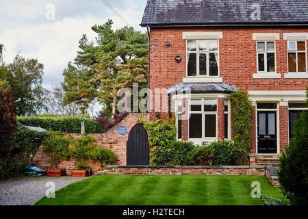 Alan Turing OBE house Wilmslow pionieristico computer inglese scienziato, matematico, logician, cryptanalyst e teorico di bi Foto Stock