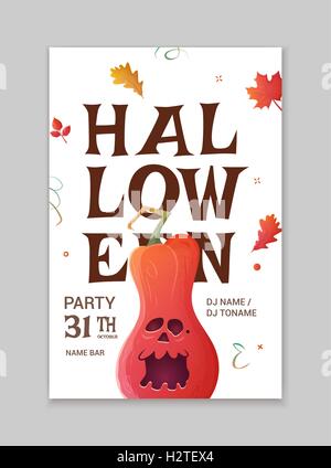 Festa di Halloween poster. Illustrazione Vettoriale