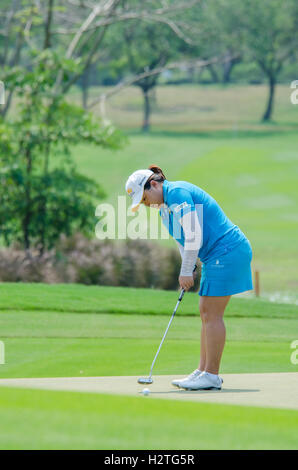 CHONBURI - 27 febbraio: Pannarat T. della Thailandia in Honda LPGA Thailandia 2016 al Siam Country Club, Pattaya vecchio corso di febbraio Foto Stock