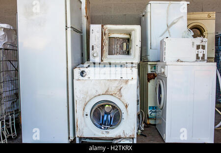 Appliance di storage a riciclare,centro di riciclaggio Foto Stock