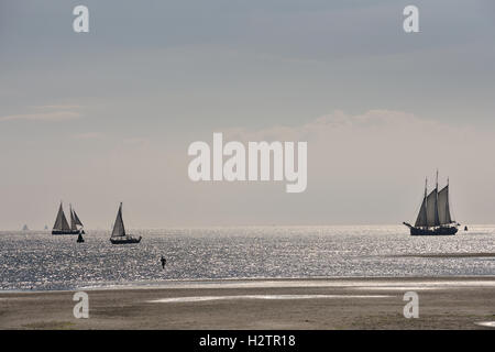 Terschelling ebb marea flusso spiaggia mare costa Paesi Bassi Foto Stock