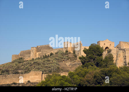 I resti del vecchio castello in Sagunto città orientale della Spagna Foto Stock