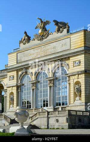 Wien, Vienna: Gloriette in Schlosspark (parco del Palazzo di Schönbrunn), 13., Wien, Austria Foto Stock