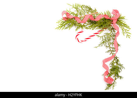 Natale decorativi,Nuovo Anno composizione. Cornice per foto Foto Stock